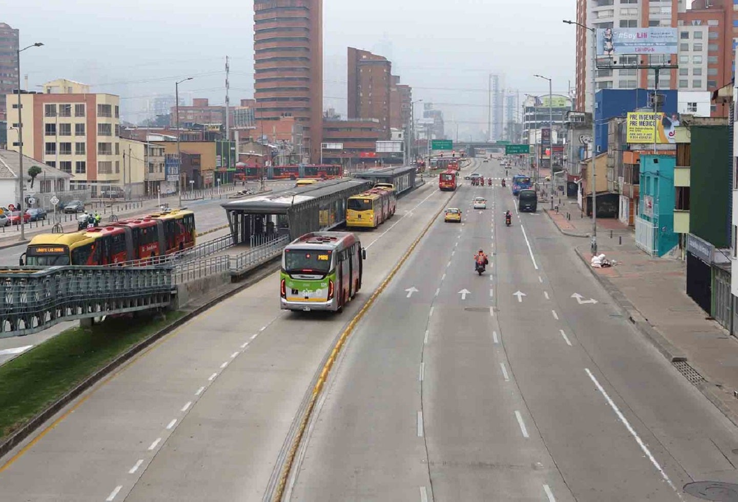 Bogotá amanece desolada