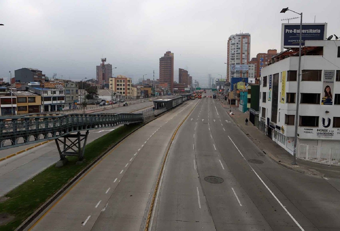 Bogotá amanece desolada