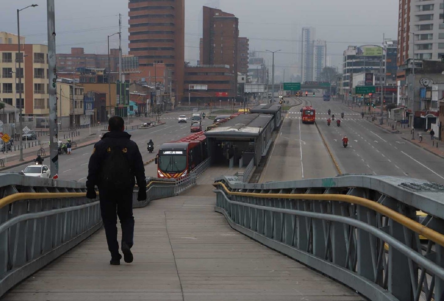 Bogotá amanece desolada