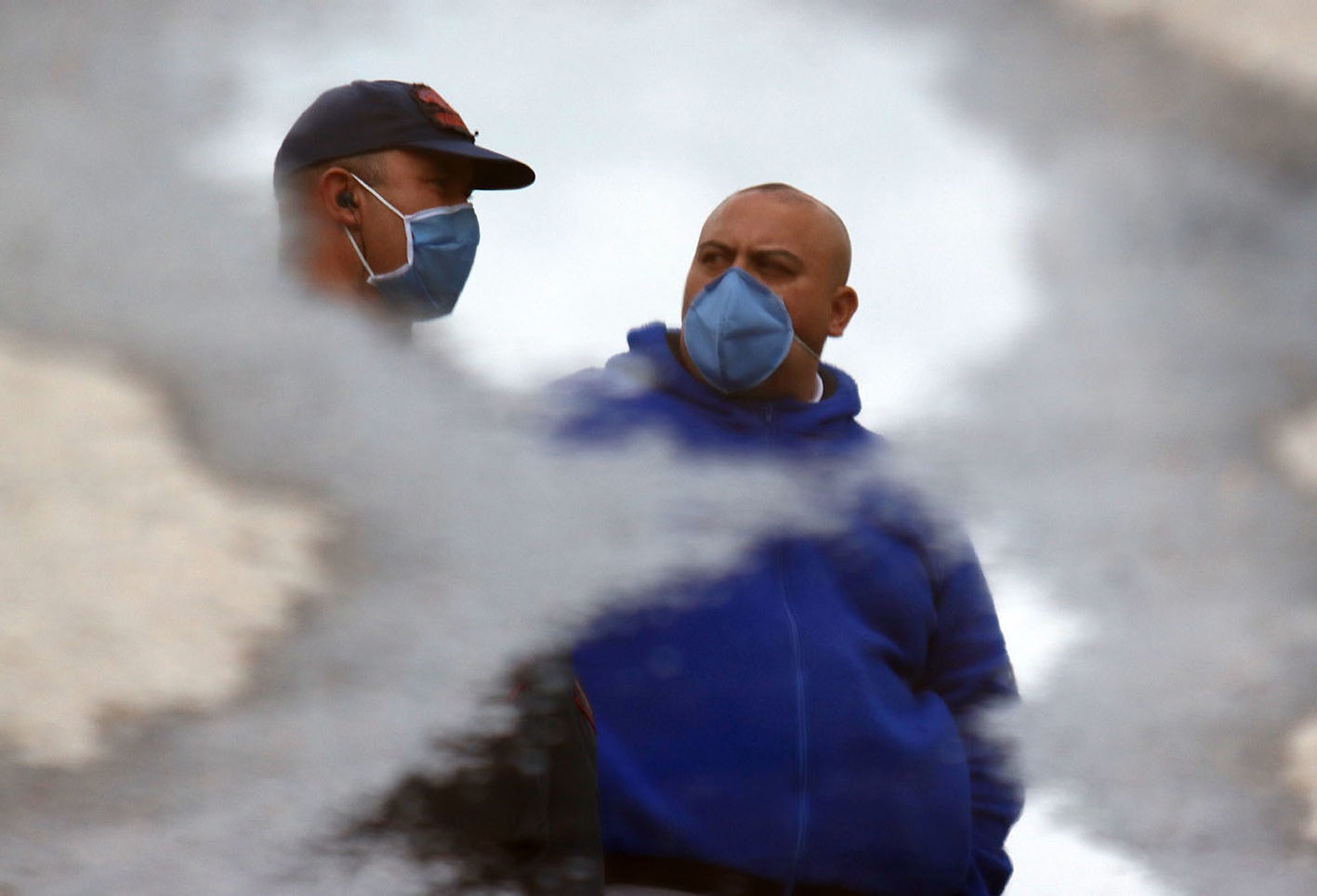 Caravana de ambulancias en Bogotá