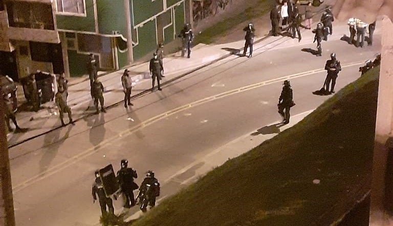 Intervención del Esmad en Ciudad Bolívar.