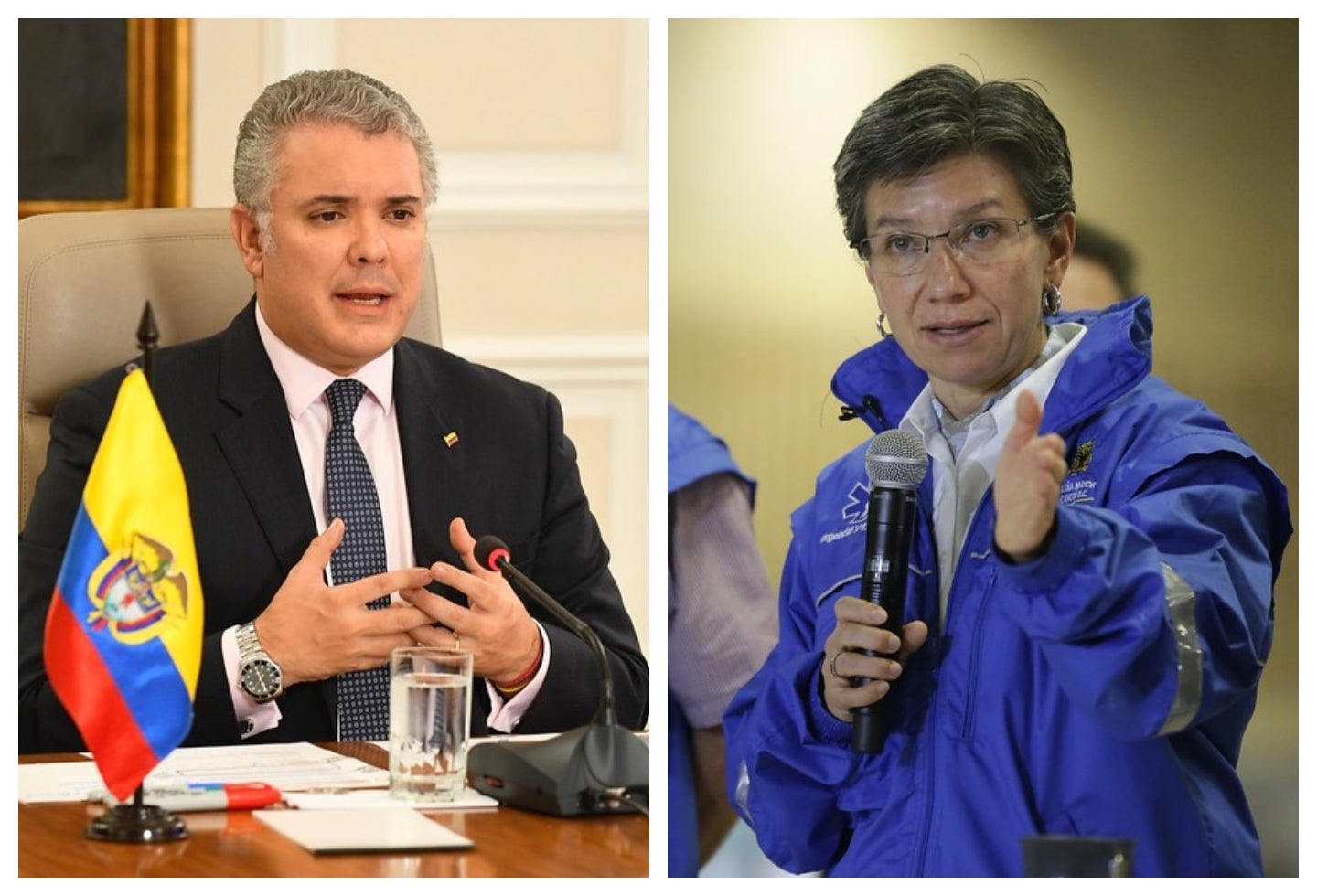 Iván Duque y Claudia López