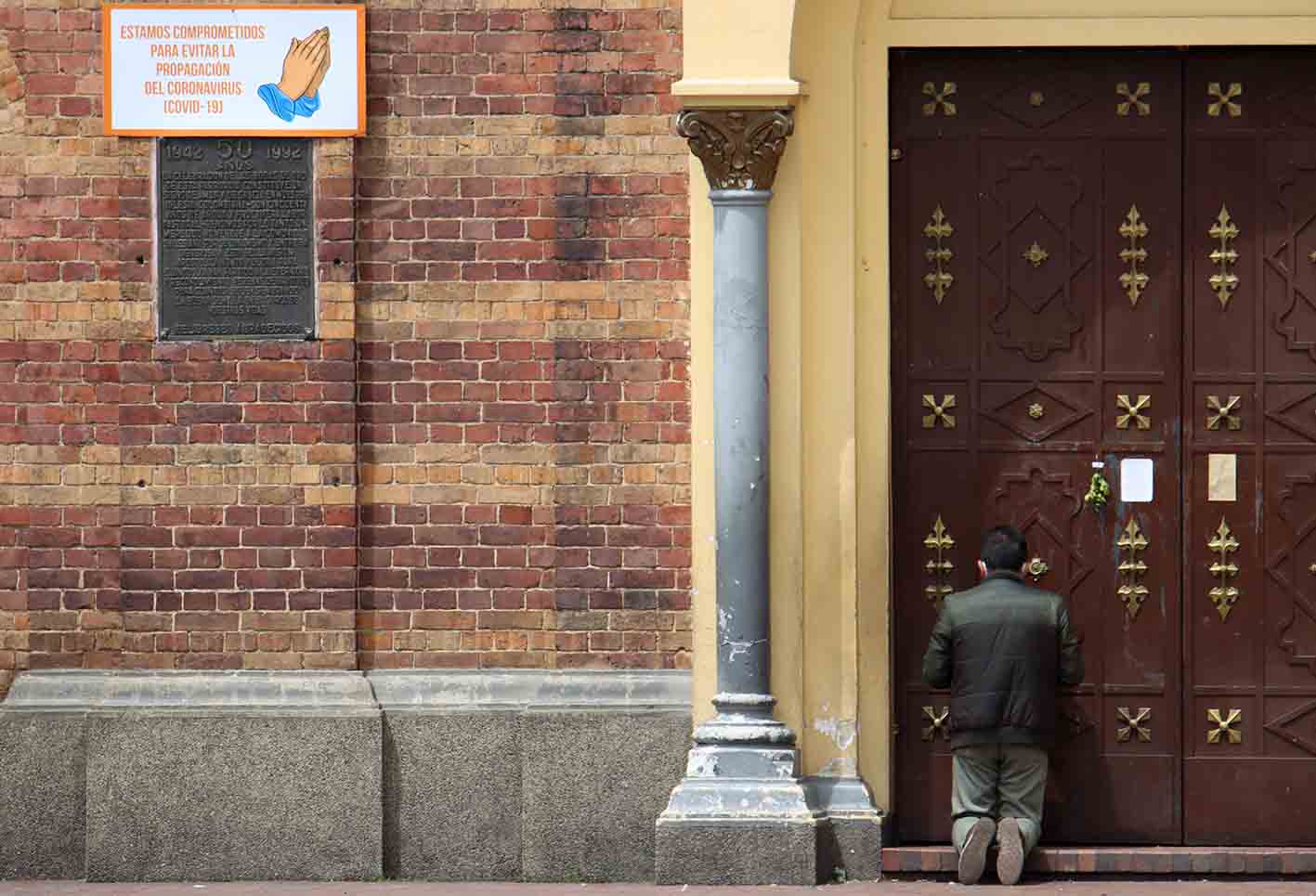 Iglesias-Domingo de Ramos en Bogotá durante cuarentena