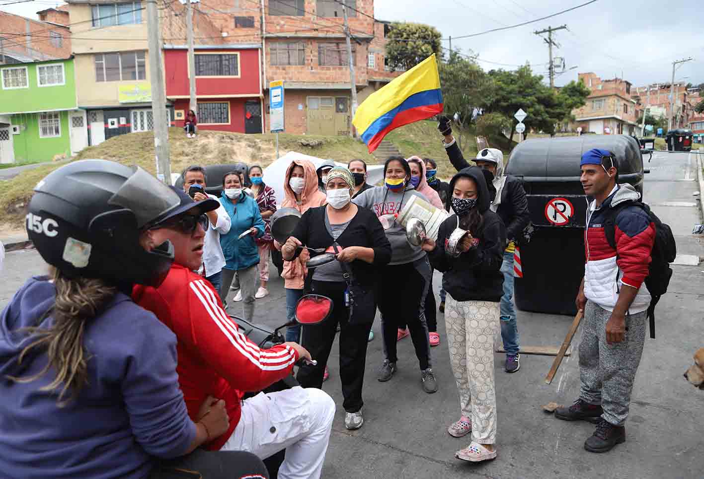 La alcaldesa Claudia López ha dicho que detrás de estas protestas hay politiqueros.