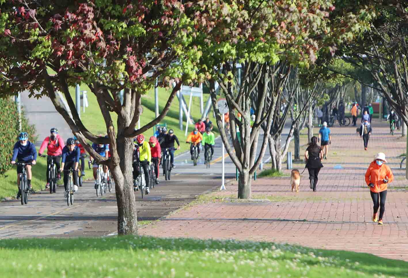Deportistas en Bogotá