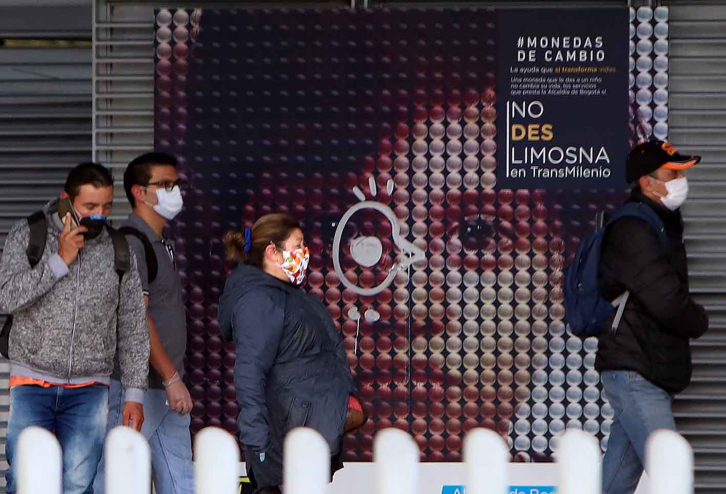 Uso de tapabocas en Transmilenio