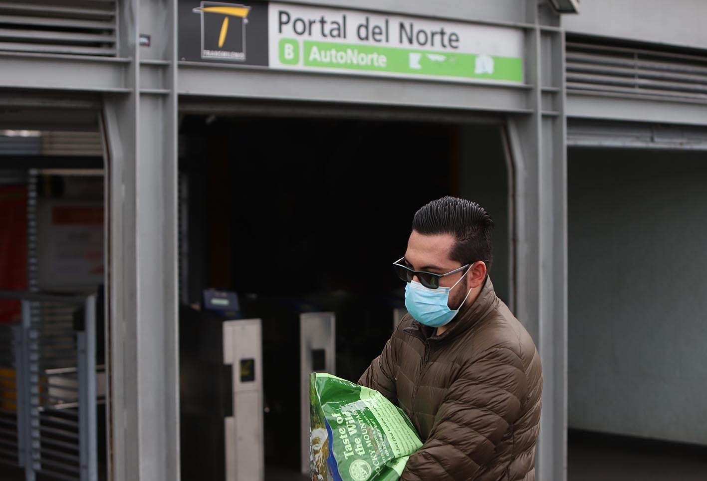 Uso de tapabocas en Transmilenio