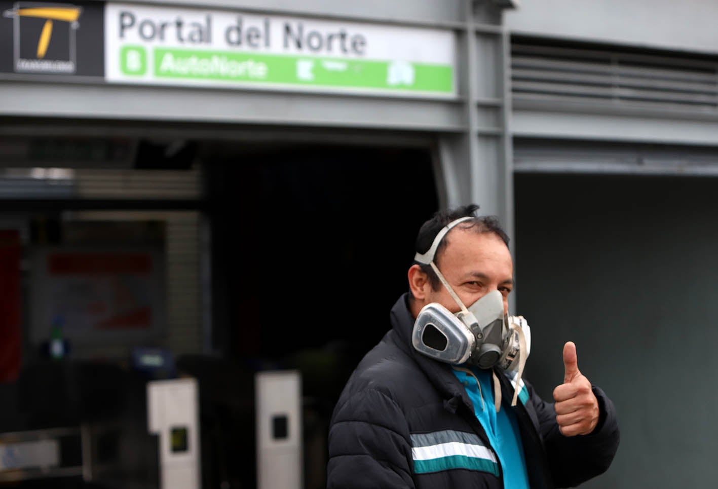 Uso de tapabocas en Transmilenio