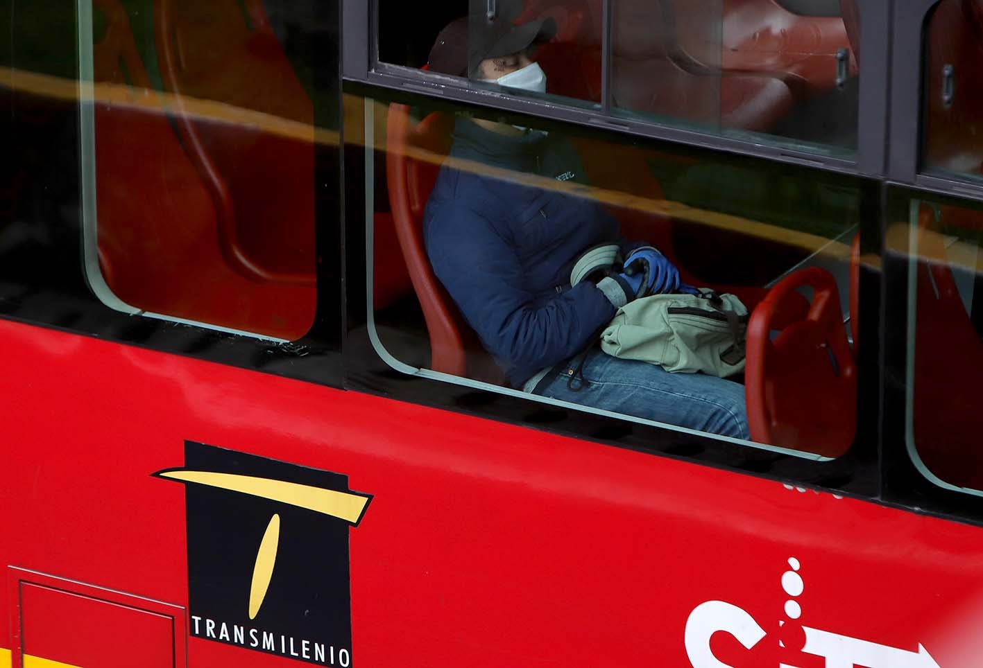 Uso de tapabocas en Transmilenio