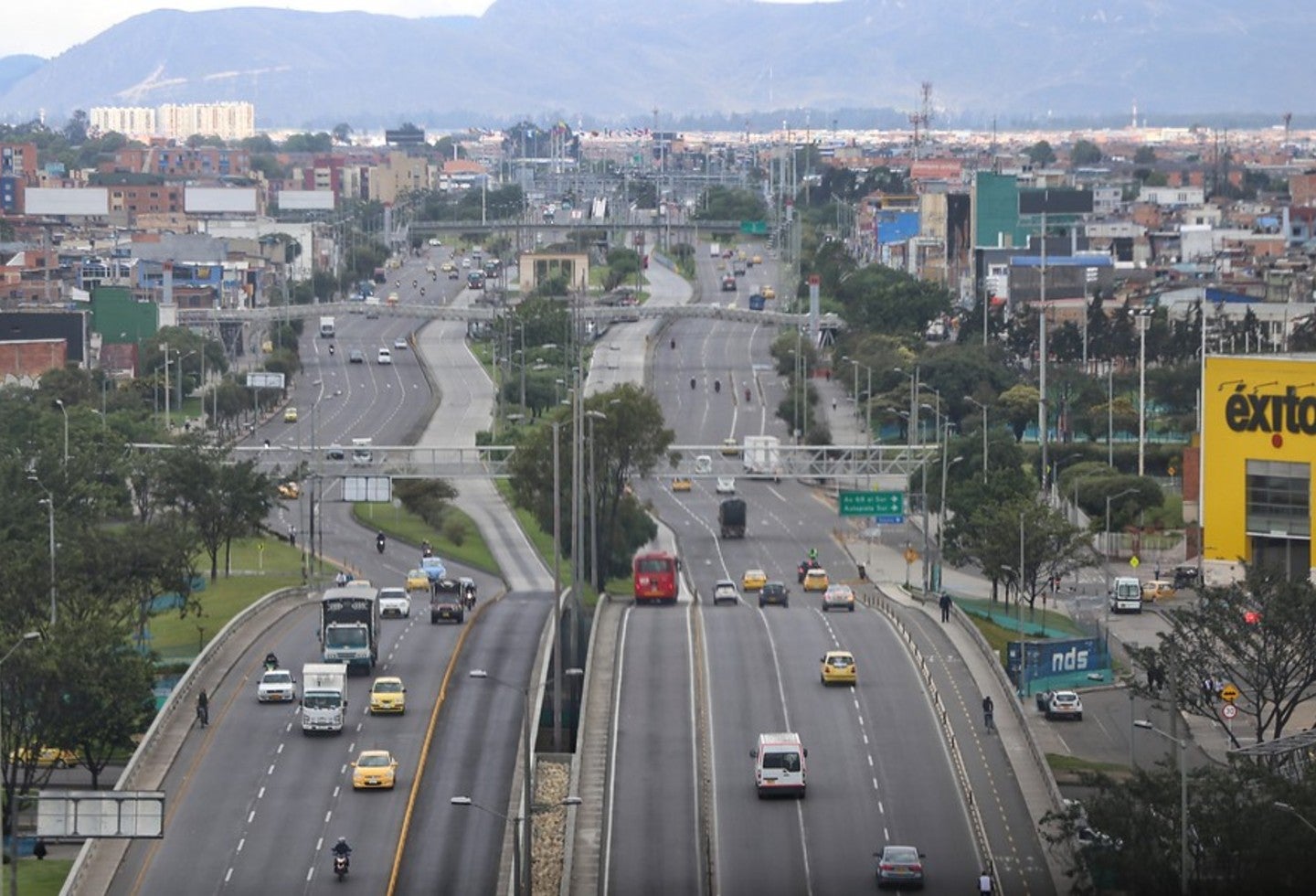 Panorámica de Bogotá en cuarentena