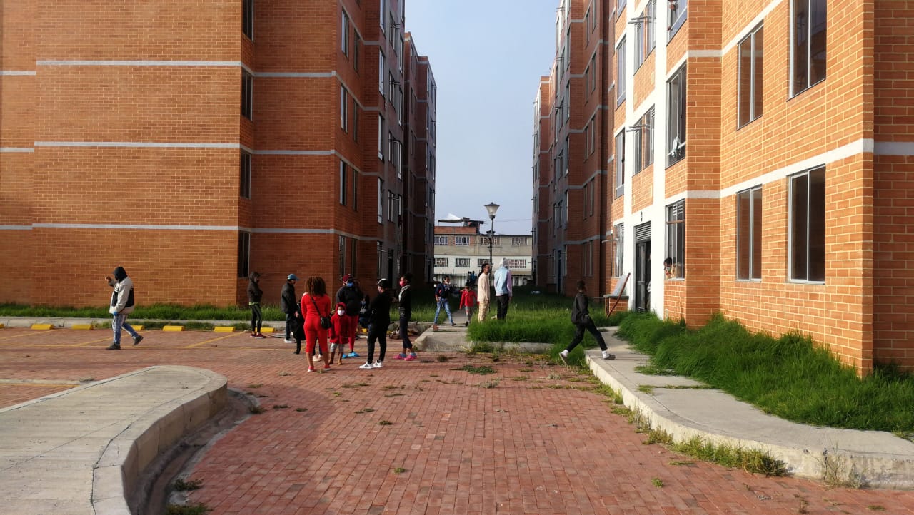 Protestas en un conjunto de Soacha