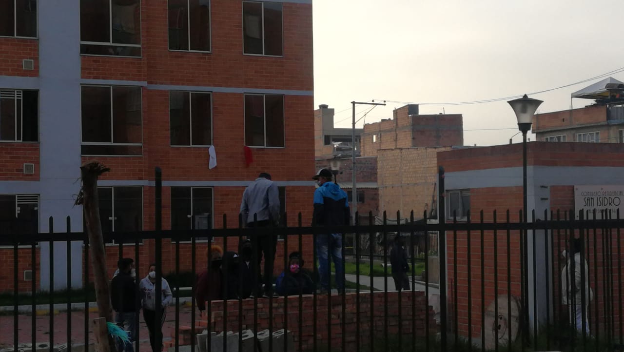 Protestas en un conjunto de Soacha