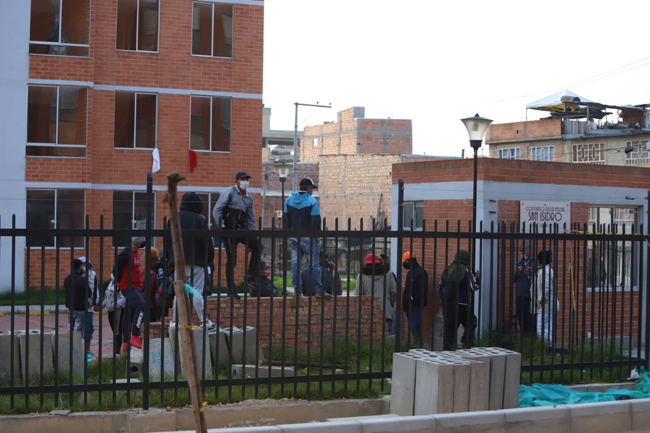 Protestas en un conjunto de Soacha
