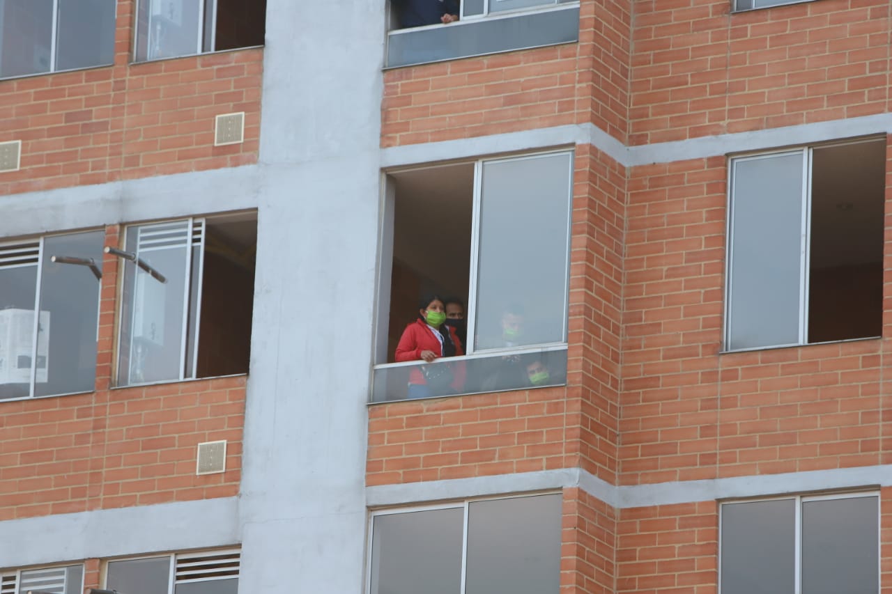 Protestas en un conjunto de Soacha
