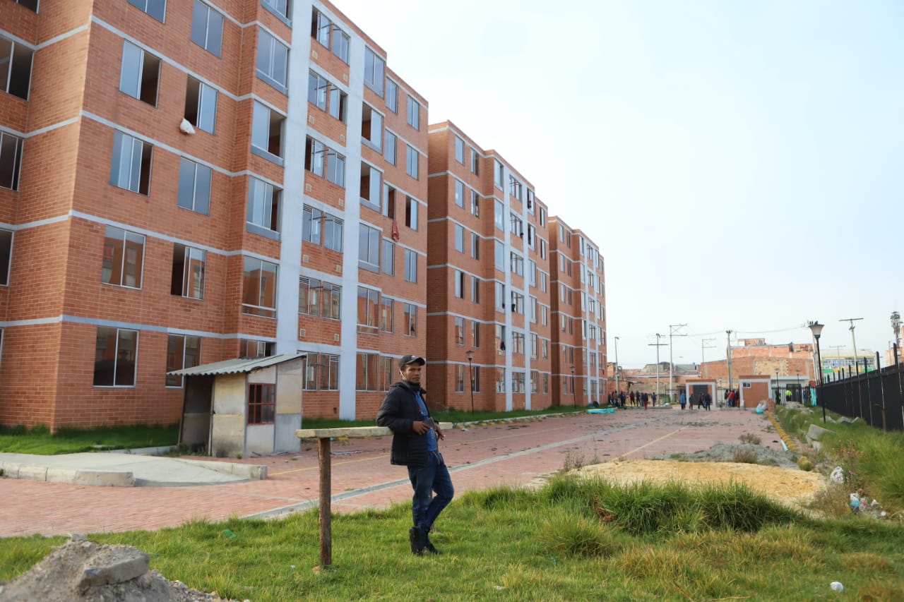 Protestas en un conjunto de Soacha