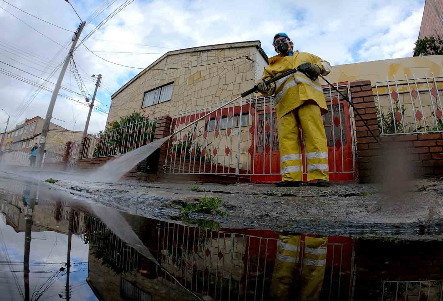 Limpieza de calles en Kennedy