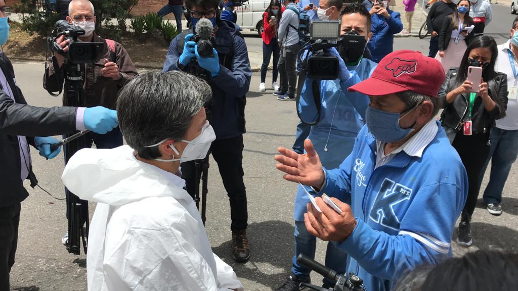 Claudia López visitó la localidad de Antonio Nariño, en alerta por aumento de contagios de COVID-19