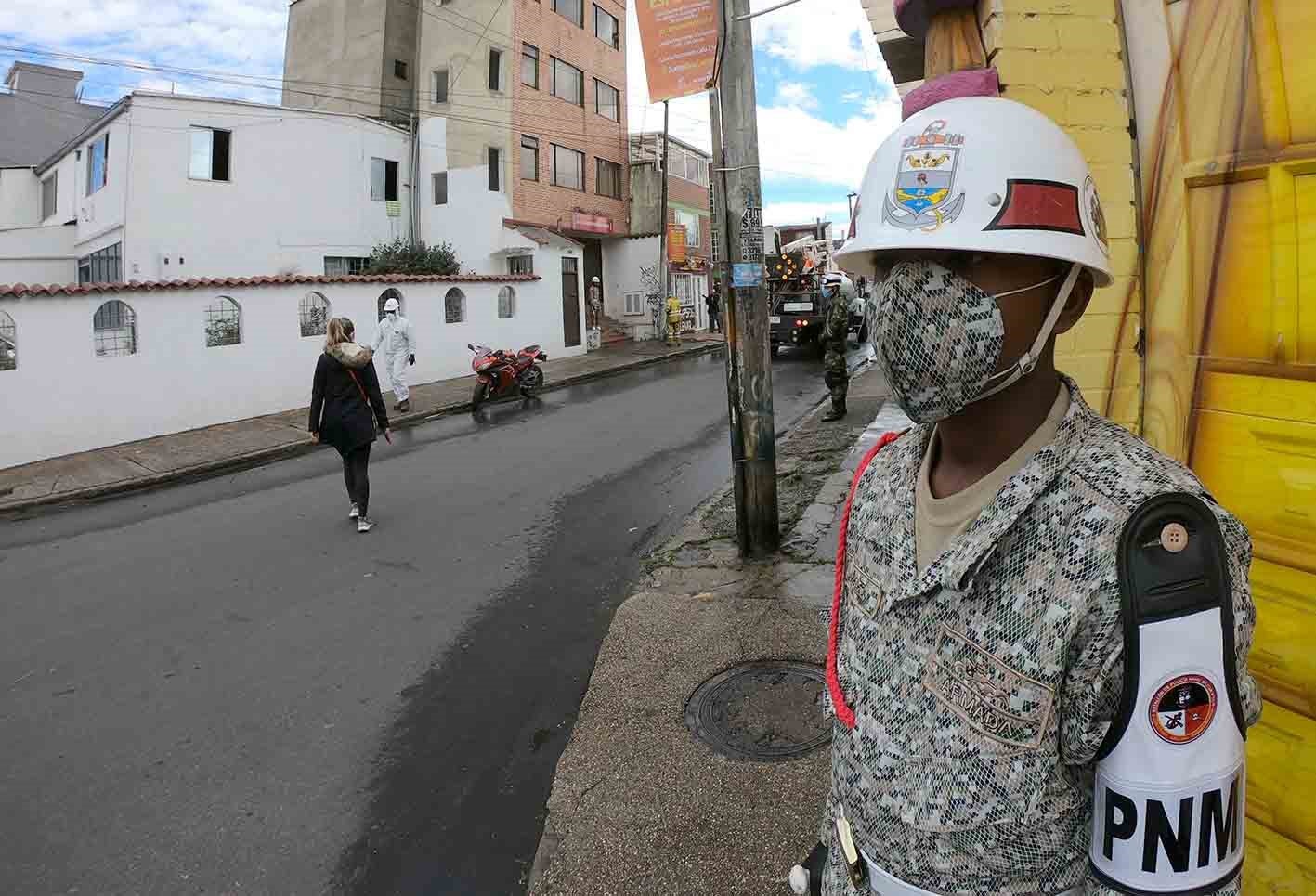 Control en las calles en Kennedy