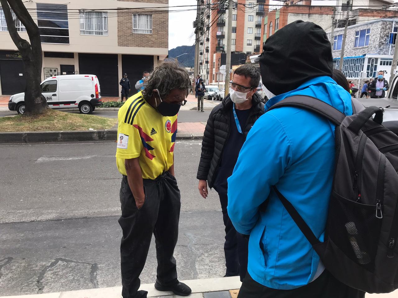 La Alcaldía de Bogotá hace vigilancia epidemiológica en habitantes de calle
