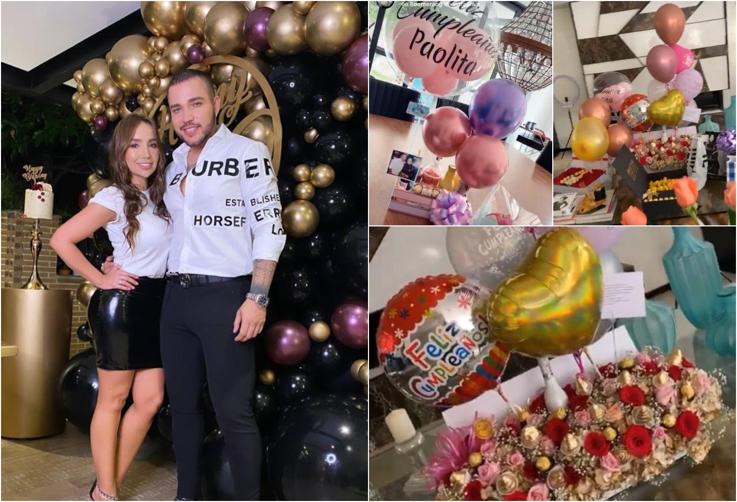 Paola Jara y Jessi Uribe en la celebración de su cumpleaños número 37