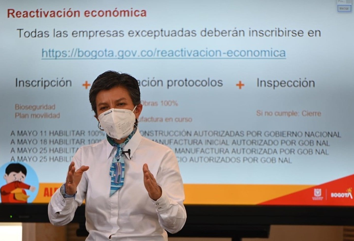 Claudia López, alcaldesa de Bogotá