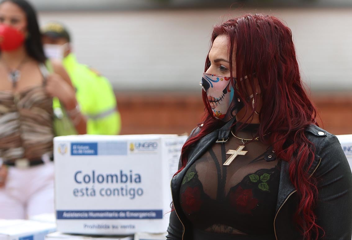 Entrega de ayudas a comunidad LGBTI de Bogotá / Cuarentena en Colombia