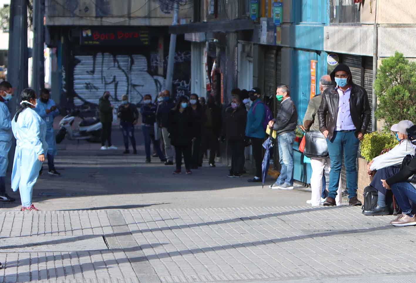 Desinfección en Chapinero / Alerta naranja en Bogotá por coronavirus