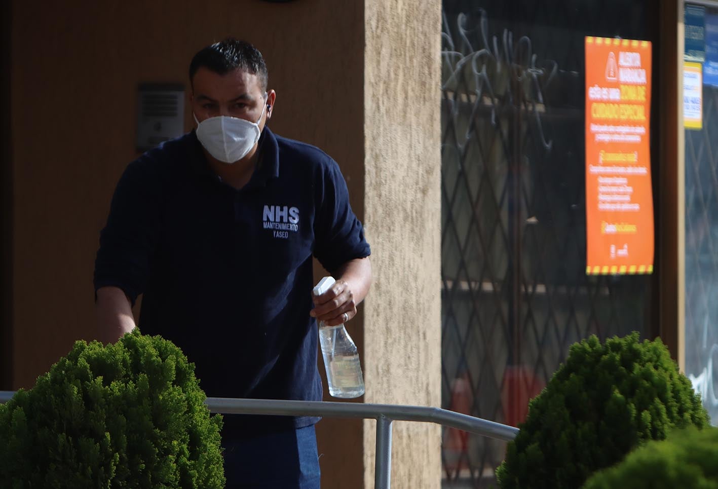 Desinfección en Chapinero / Alerta naranja en Bogotá por coronavirus