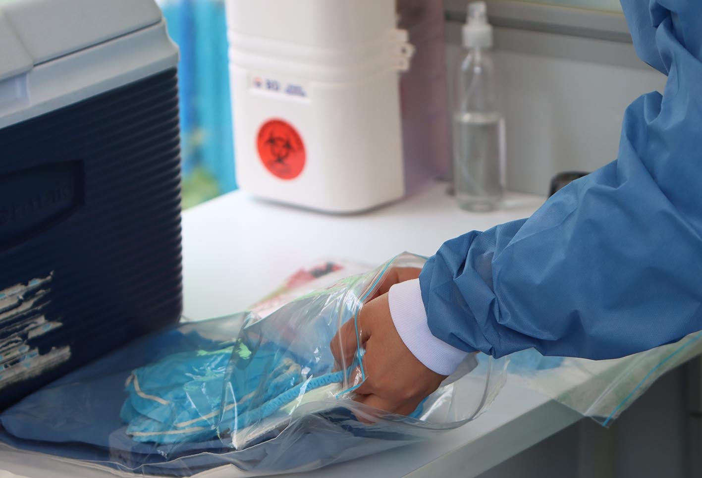 Prueba de coronavirus sin bajarse del carro