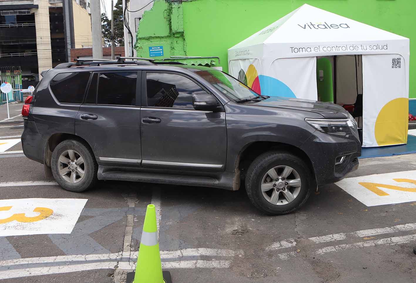 Prueba de coronavirus sin bajarse del carro