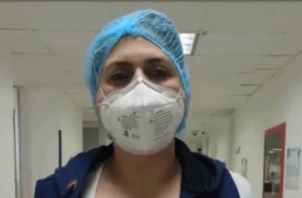 Enfermera agredida en Bogotá