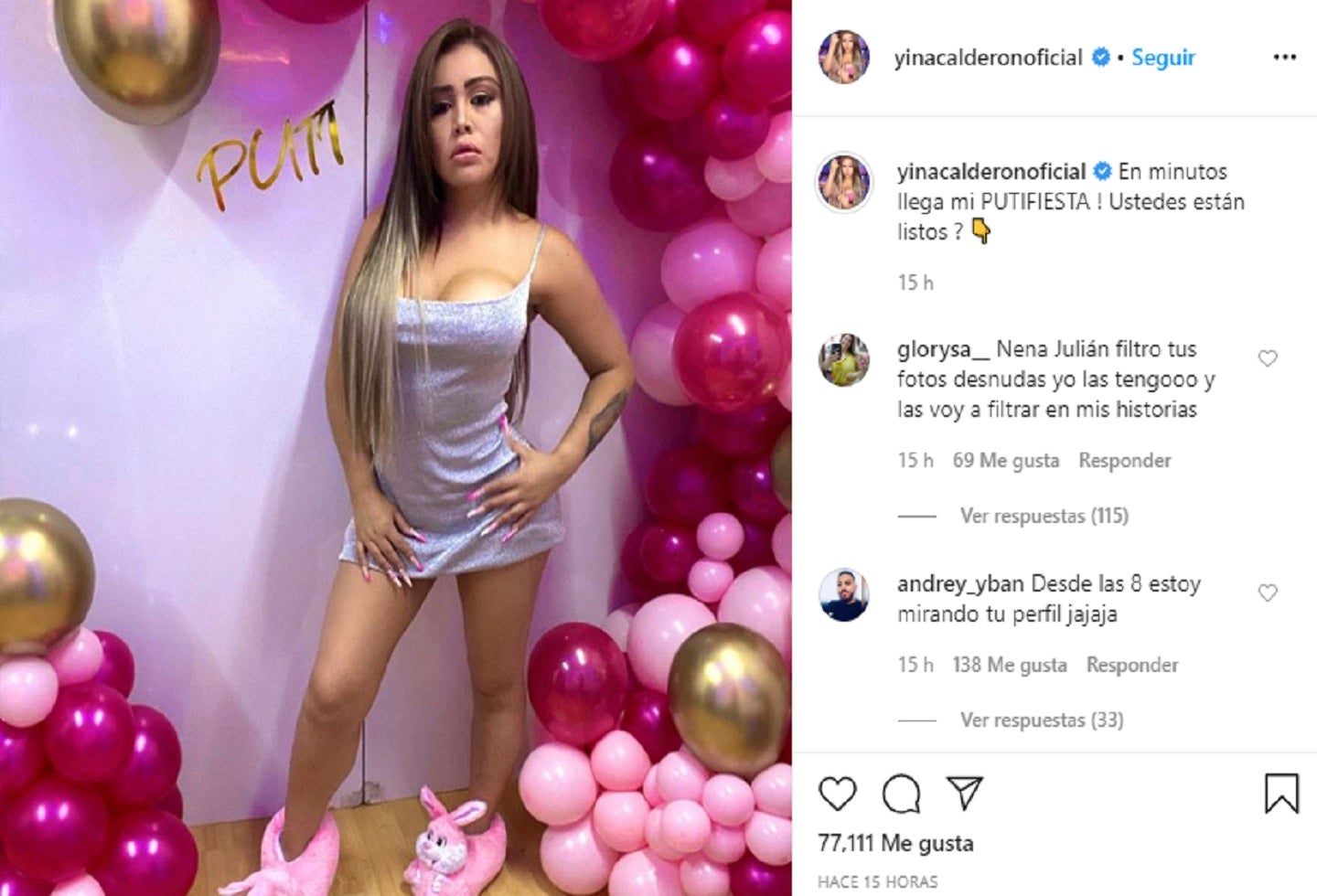 Yina Calderón Instagram