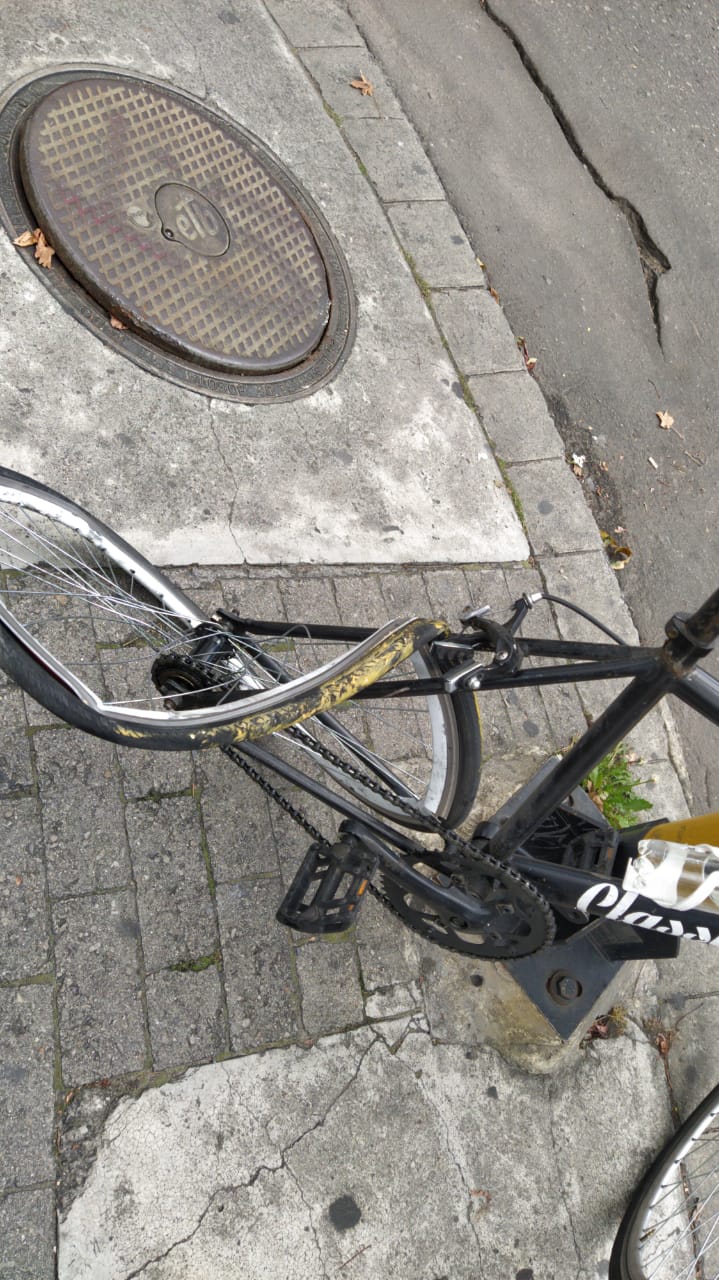 Bicicleta atropellada