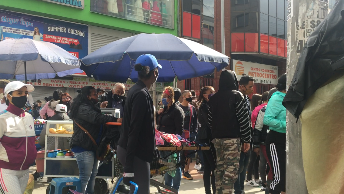 San Victorino, centro de Bogotá en pandemia.