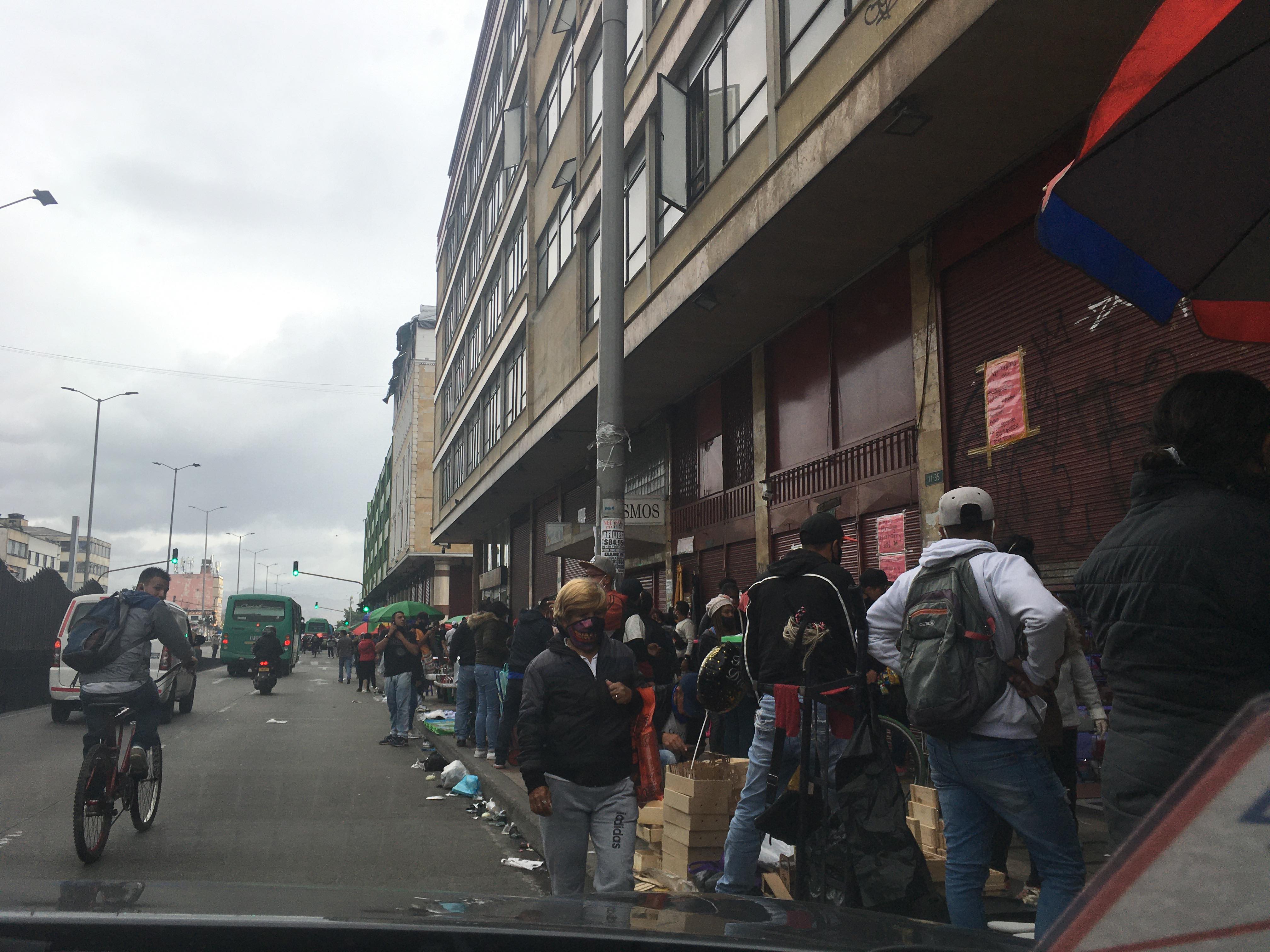 San Victorino, centro de Bogotá en Pandemia.