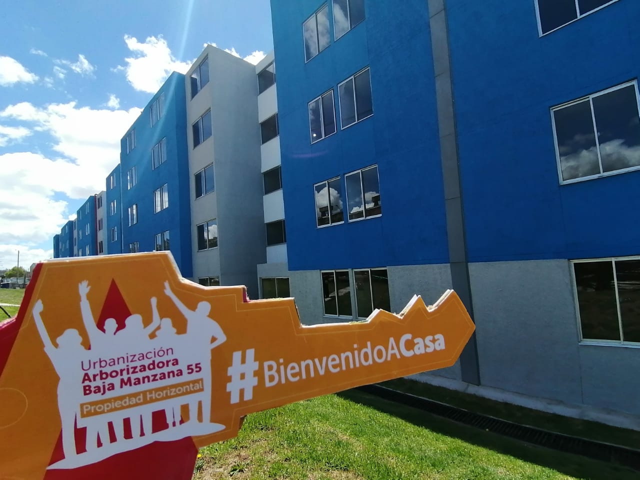 Viviendas que serán entregadas a familias desalojadas en Bogotá.