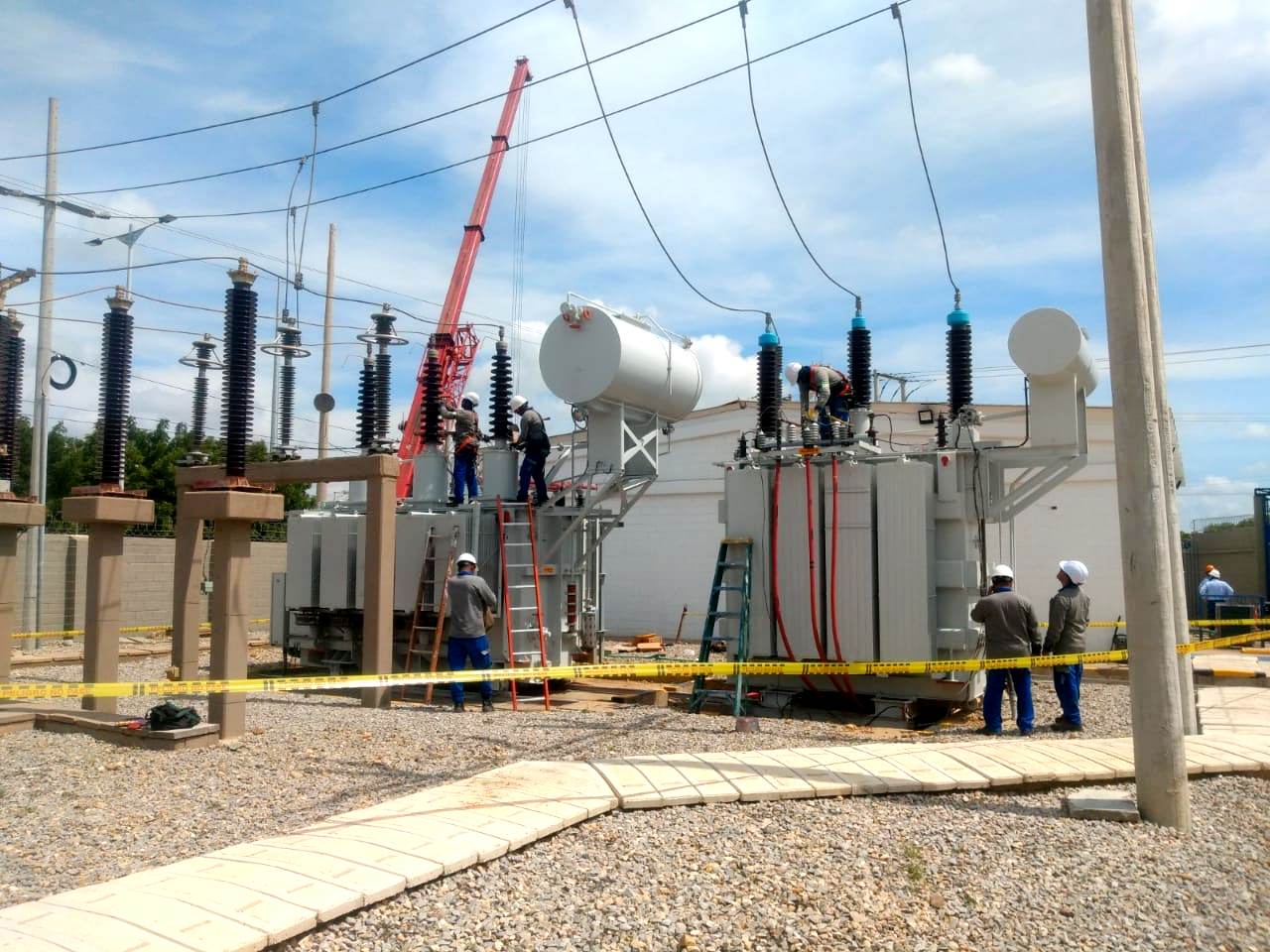 Subestación eléctrica - imagen de referencia.