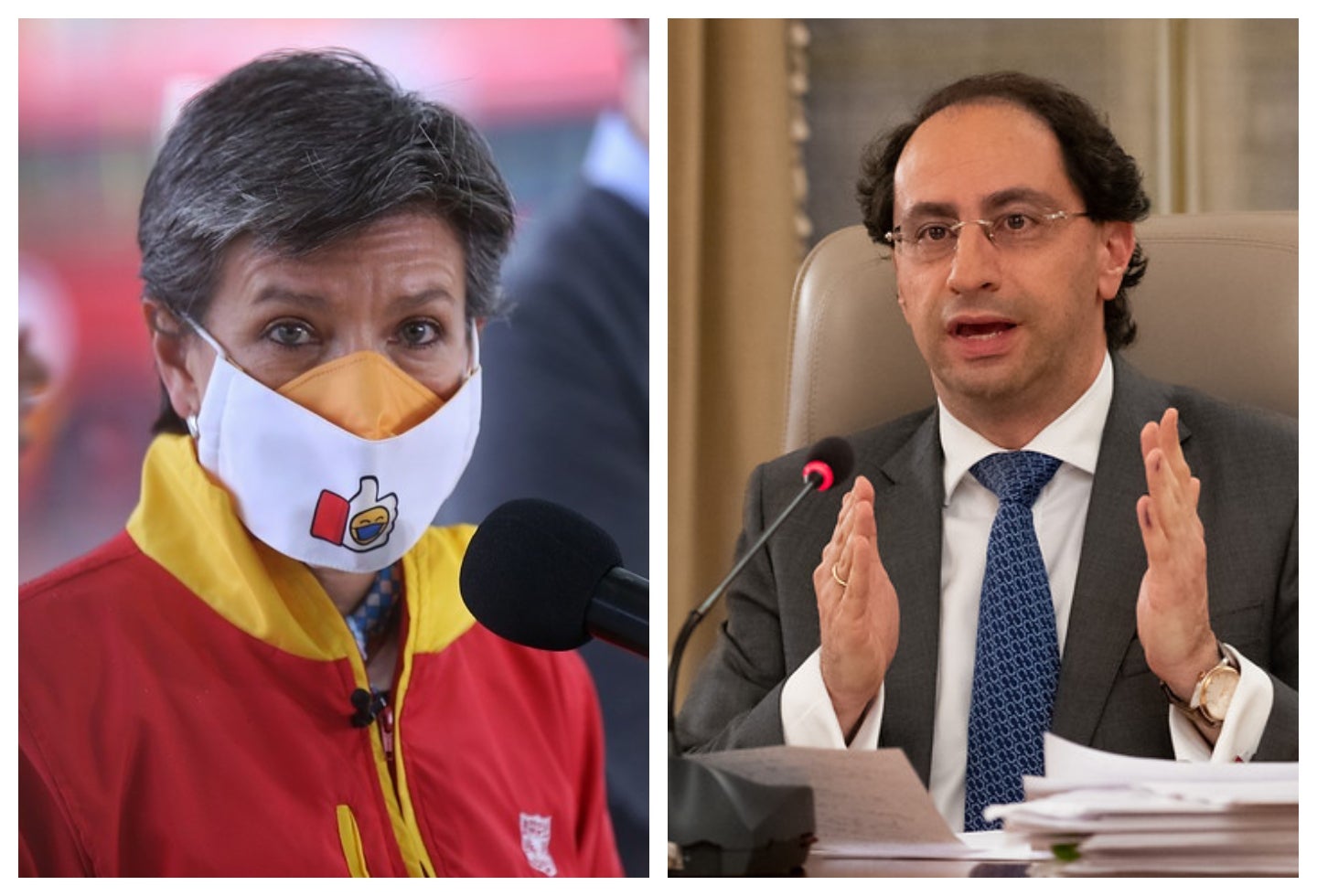 Claudia López y José Manuel Restrepo