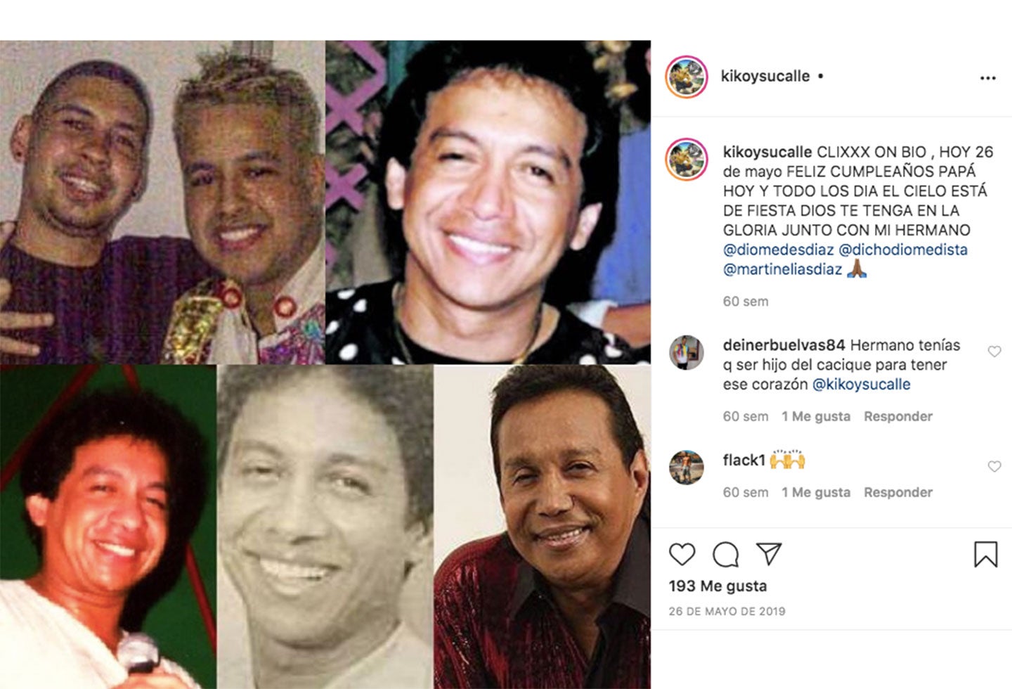 El hijo de Diomedes Díaz con la viuda del Joe Arroyo