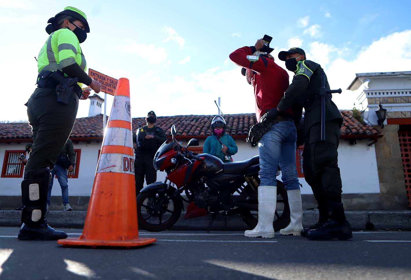 La Policía puso en marcha un dispositivo de seguridad para blindar el norte de Bogotá.