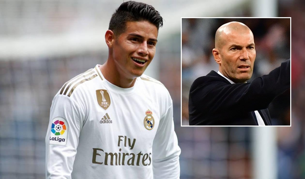 James Rodríguez, Zinedine Zidane