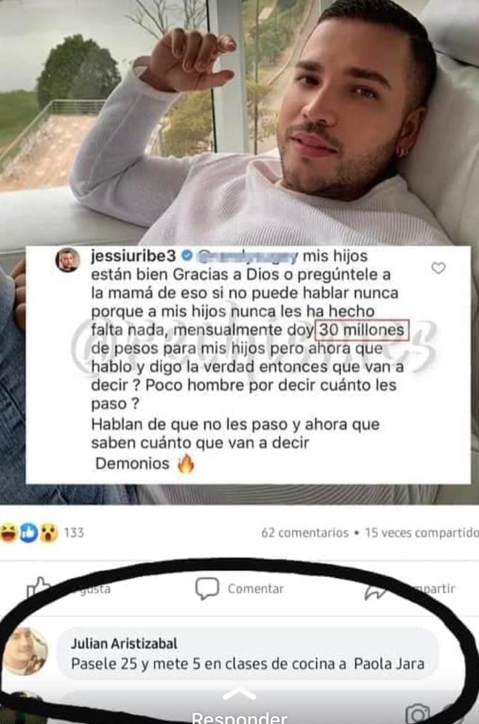 Le piden a Jessi Uribe que le pague un curso de cocina a Paola Jara