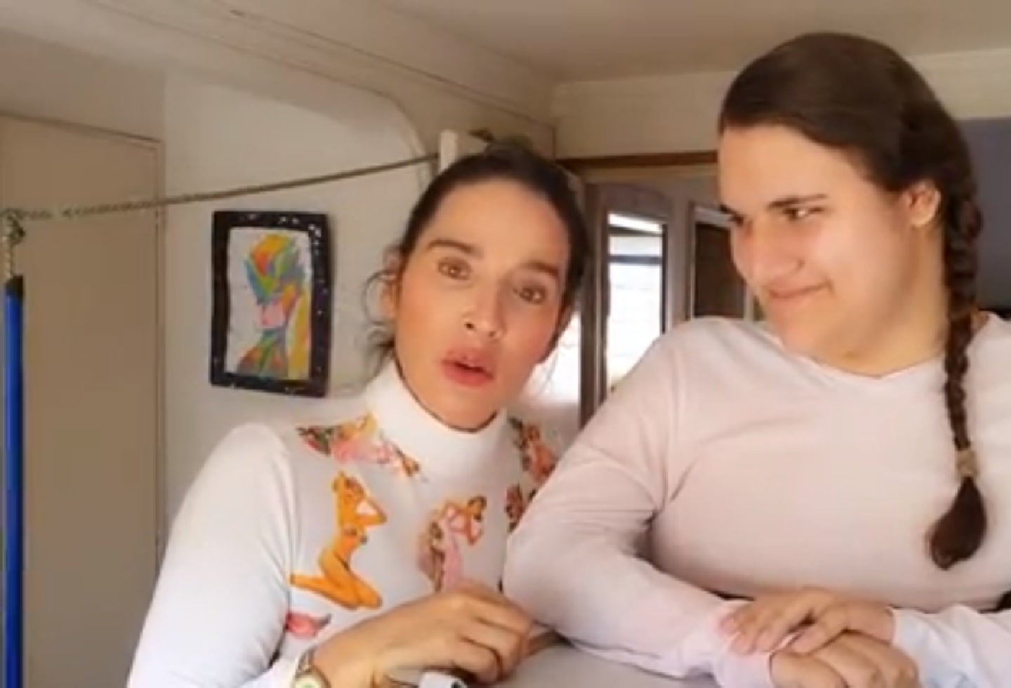 Luly Bossa y su hijo