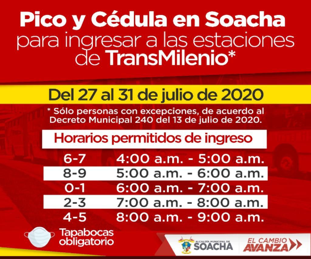 Toque de queda esta semana en Soacha