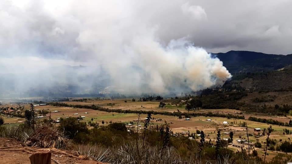 Incendio en Cucunubá (Cundinamarca)