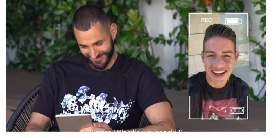 James y Benzemá en You Tube