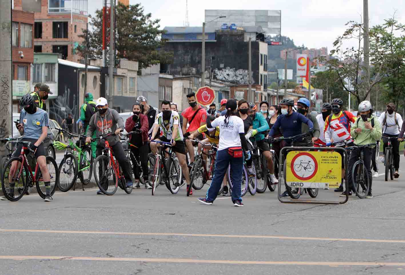 Servicio Social Obligatorio en Bogotá en la Ciclovía