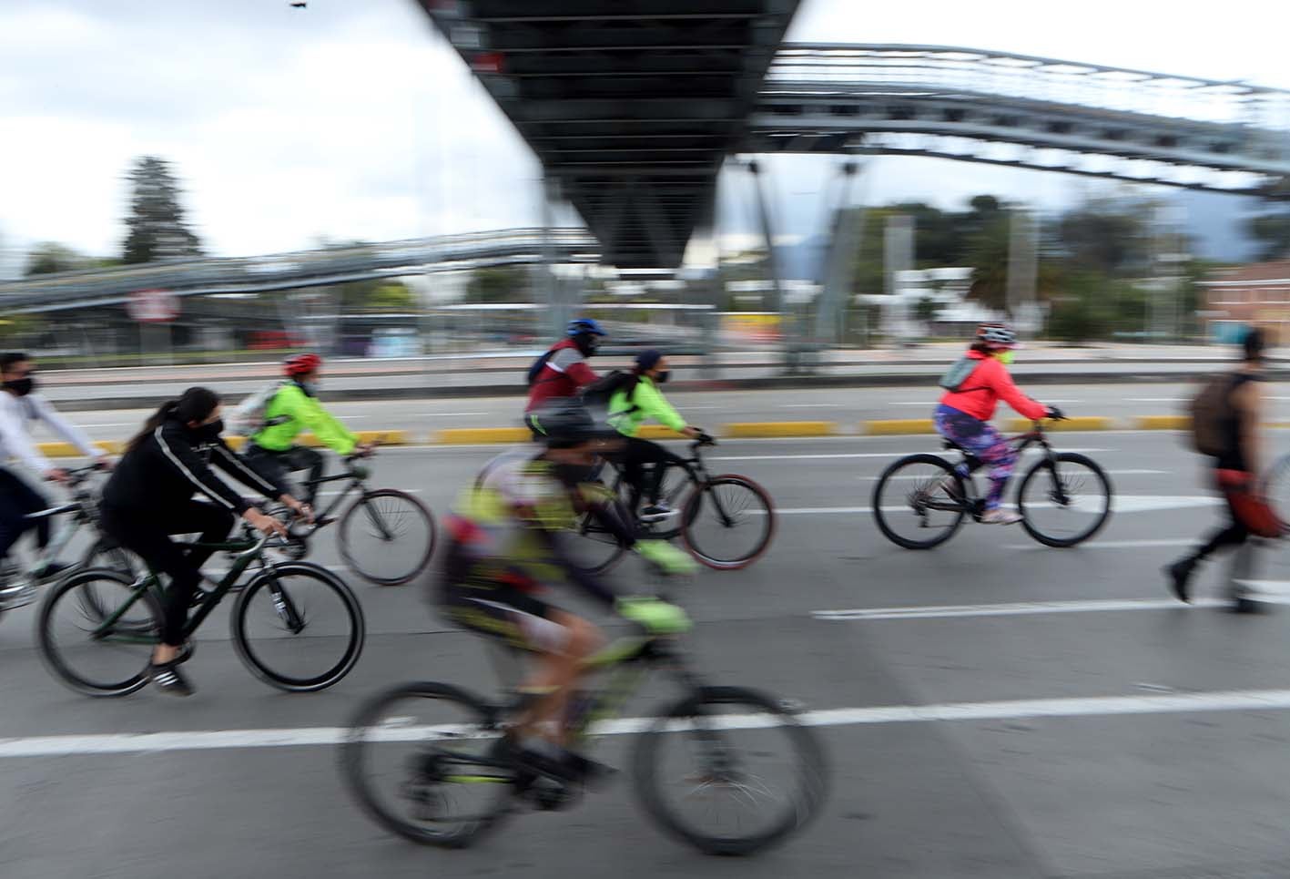 Ciclovía en Bogotá después de cuarentena, 30 de agosto de 2020