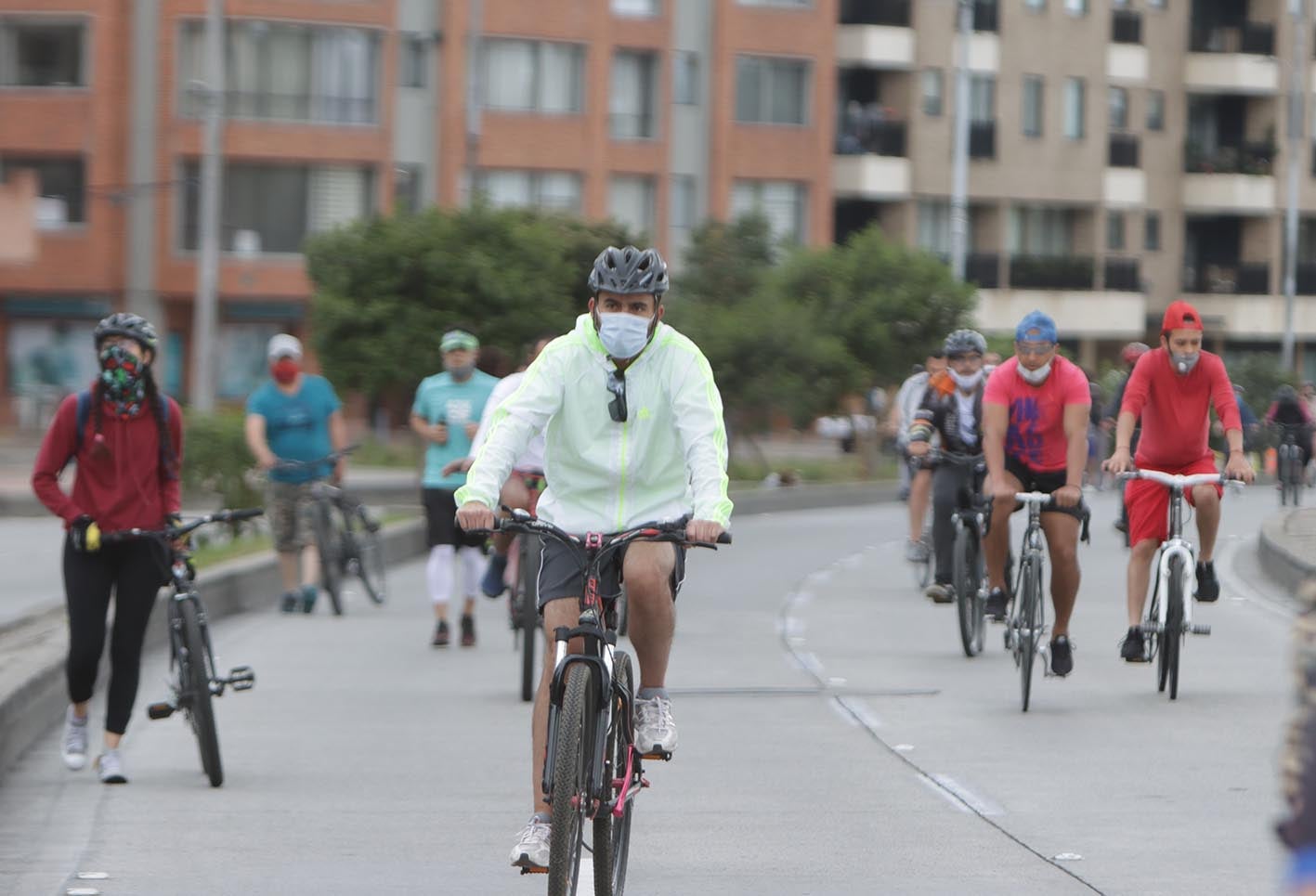 Ciclovía en Bogotá después de cuarentena, 30 de agosto de 2020