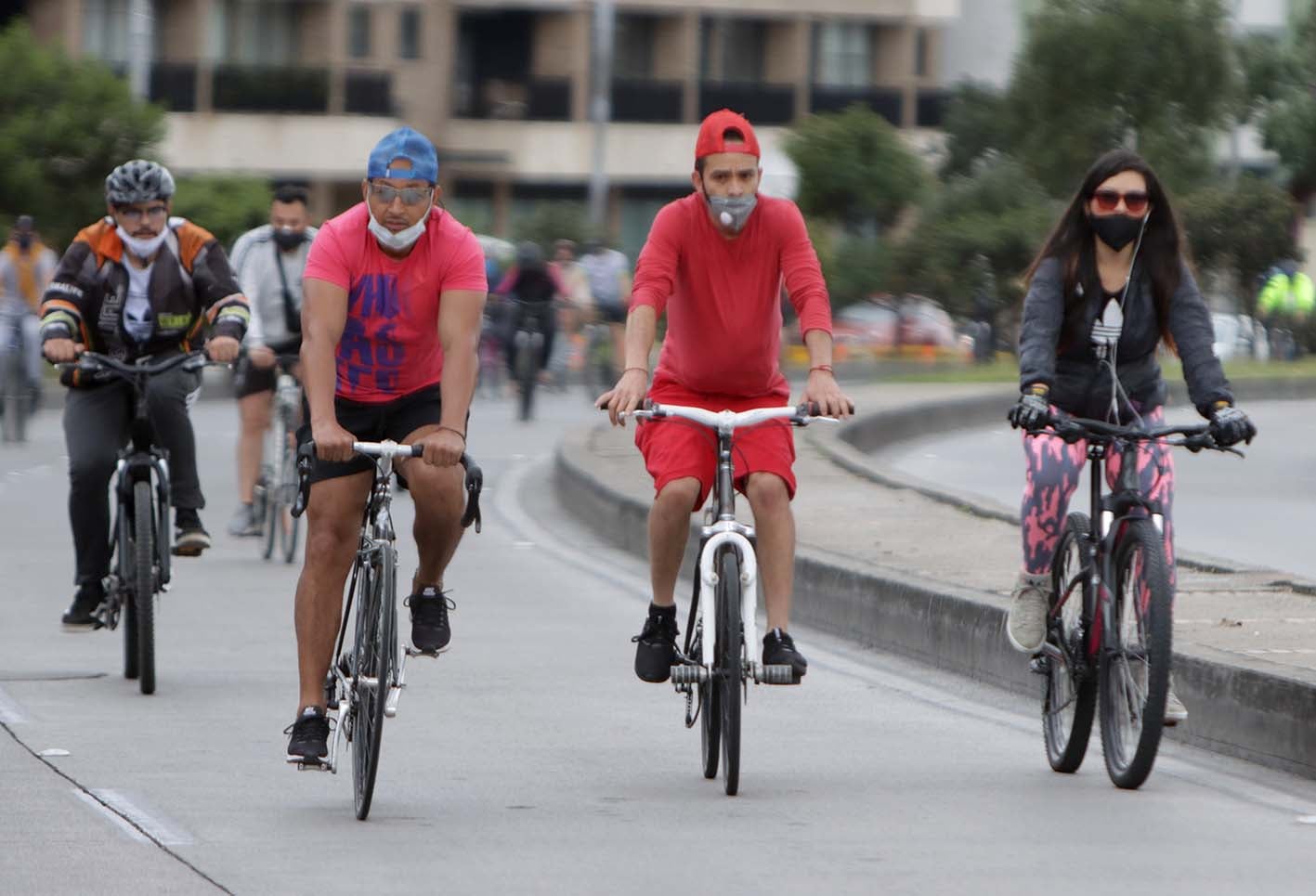 Ciclovía en Bogotá después de cuarentena, 30 de agosto de 2020
